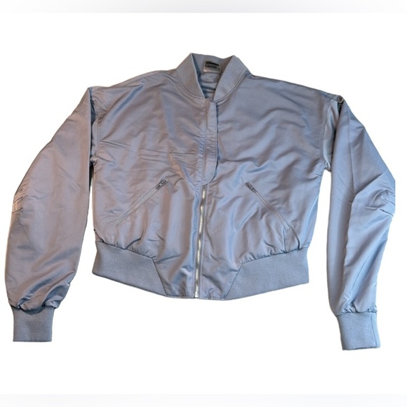Gymshark Jackets & Blazers - 🎯NWOT Gymshark Lo Bomber Jacket Steel Blue Size Small